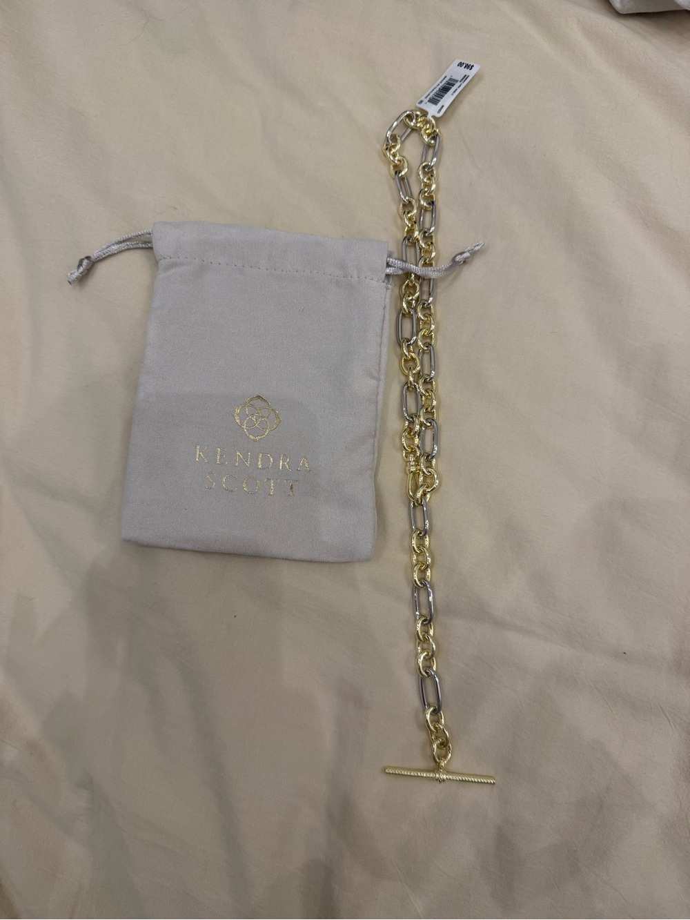 Kendra Scott Two-Tone Gold Chain Necklacr